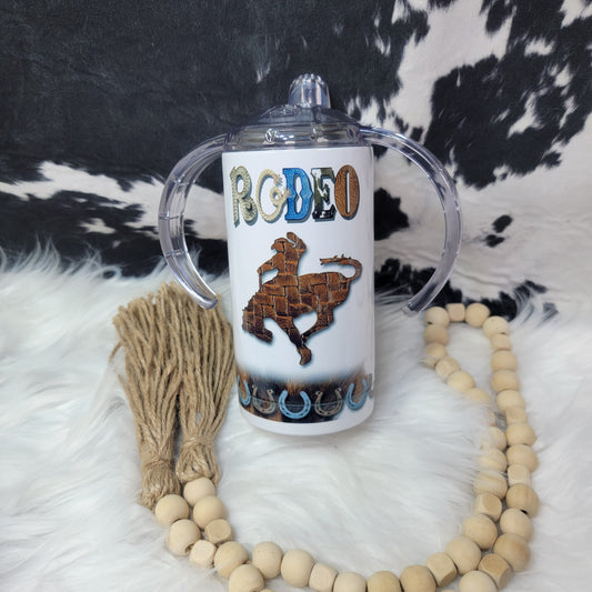 12 oz Sippy - Rodeo Stainless Steel Sublimation Farmhouse Hobbies   
