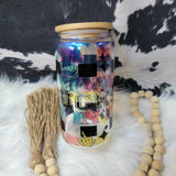 16 oz Glass Can - Stay in your Lane  Farmhouse Hobbies   