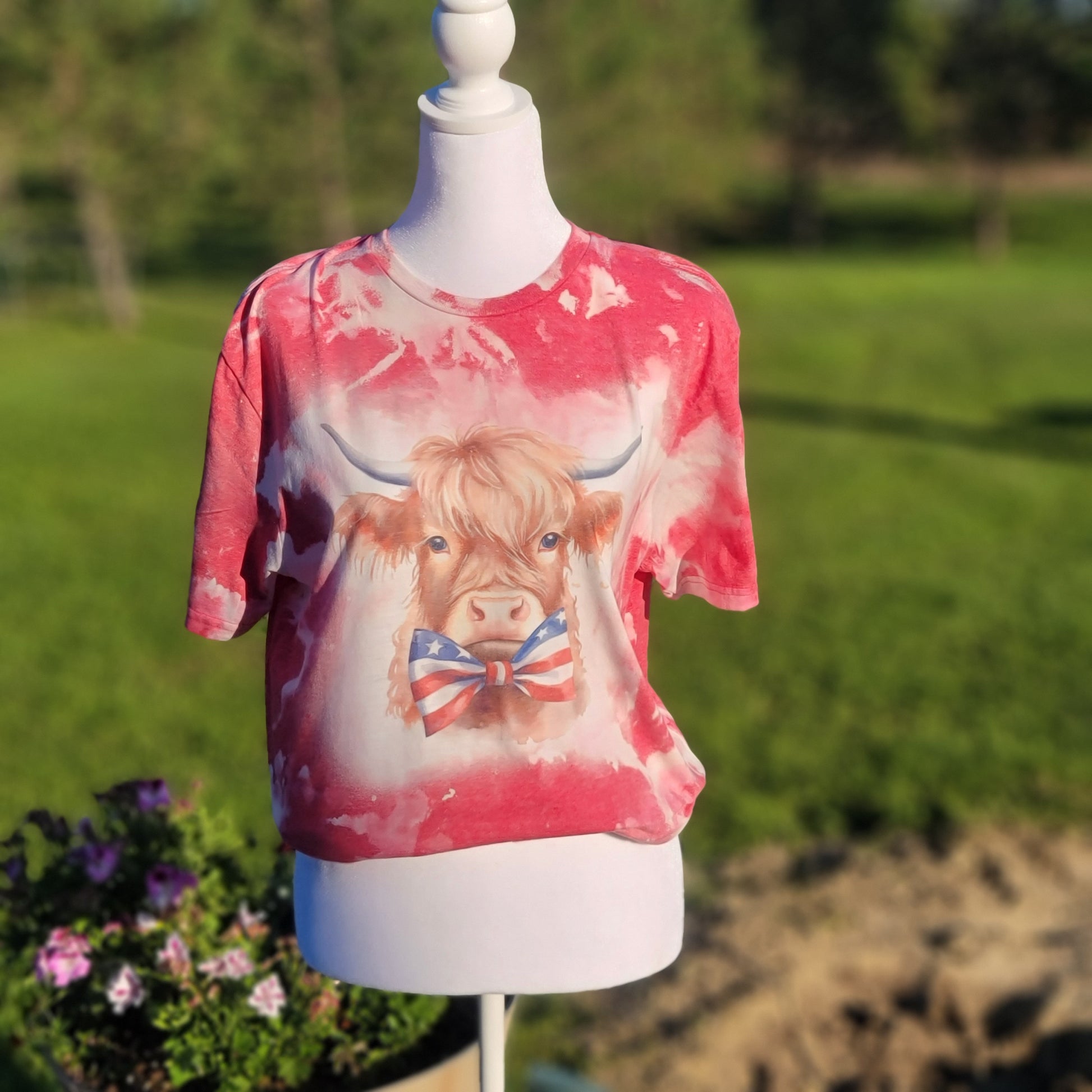 Mr. Highland Tee-Red with custom t-shirt design