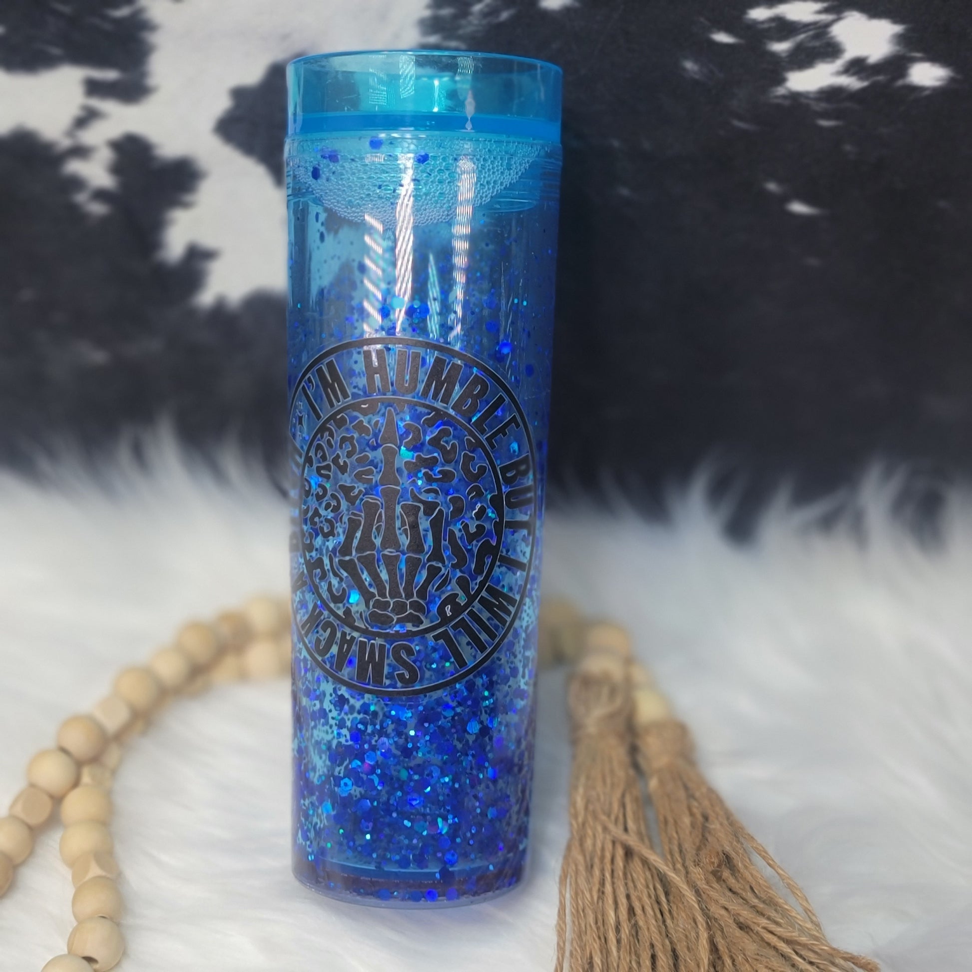 Acrylic Snow Globe- Will Smack a B!tch with custom gift design