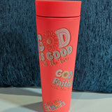 20 oz Strata - Coral Religion with custom gift design