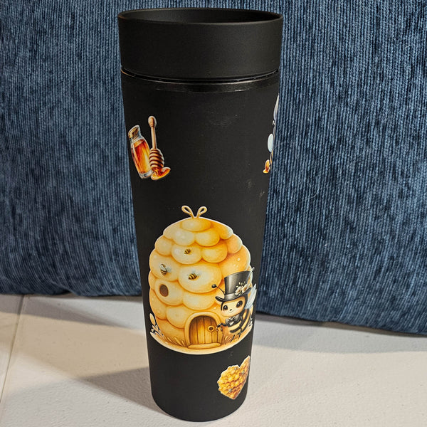 20 oz Strata - Black Honey Bee with custom gift design