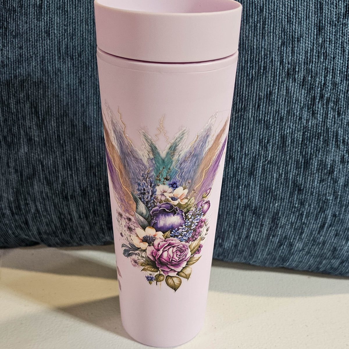 20 oz Strata - Purple Boho Flowers with custom gift design