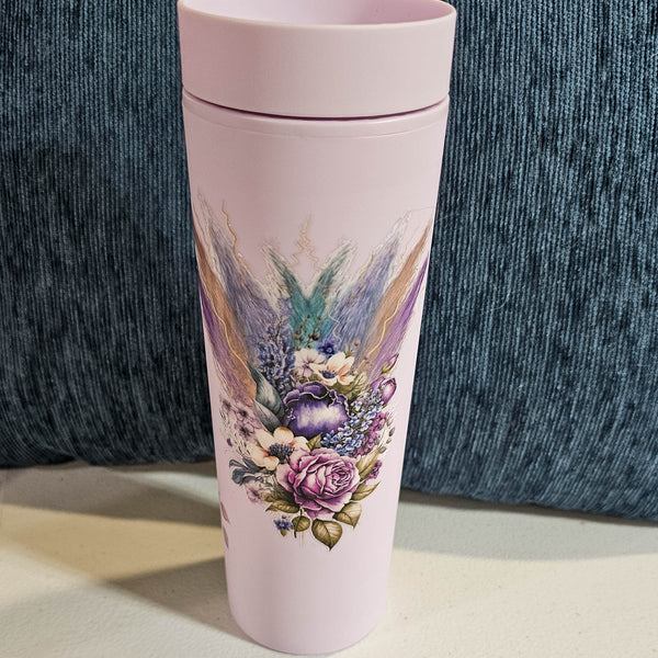 20 oz Strata - Purple Boho Flowers with custom gift design