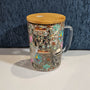 16 oz Glitter Globe Mug - Aztec with custom gift design