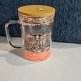 16 oz Glitter Globe Mug - Mama with custom gift design
