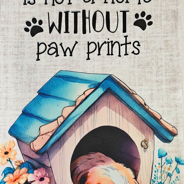 Garden Flag - Pawprints with custom garden flag design