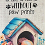 Garden Flag - Pawprints with custom garden flag design