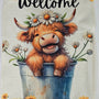 Garden Flag - Highlander in Pail with custom garden flag design