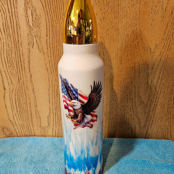 32 oz American Bullet Tumbler with custom tumbler design