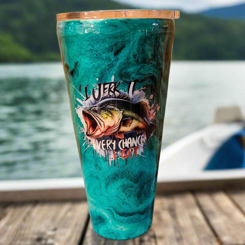 32 oz tapered - Jerk It with custom gift design