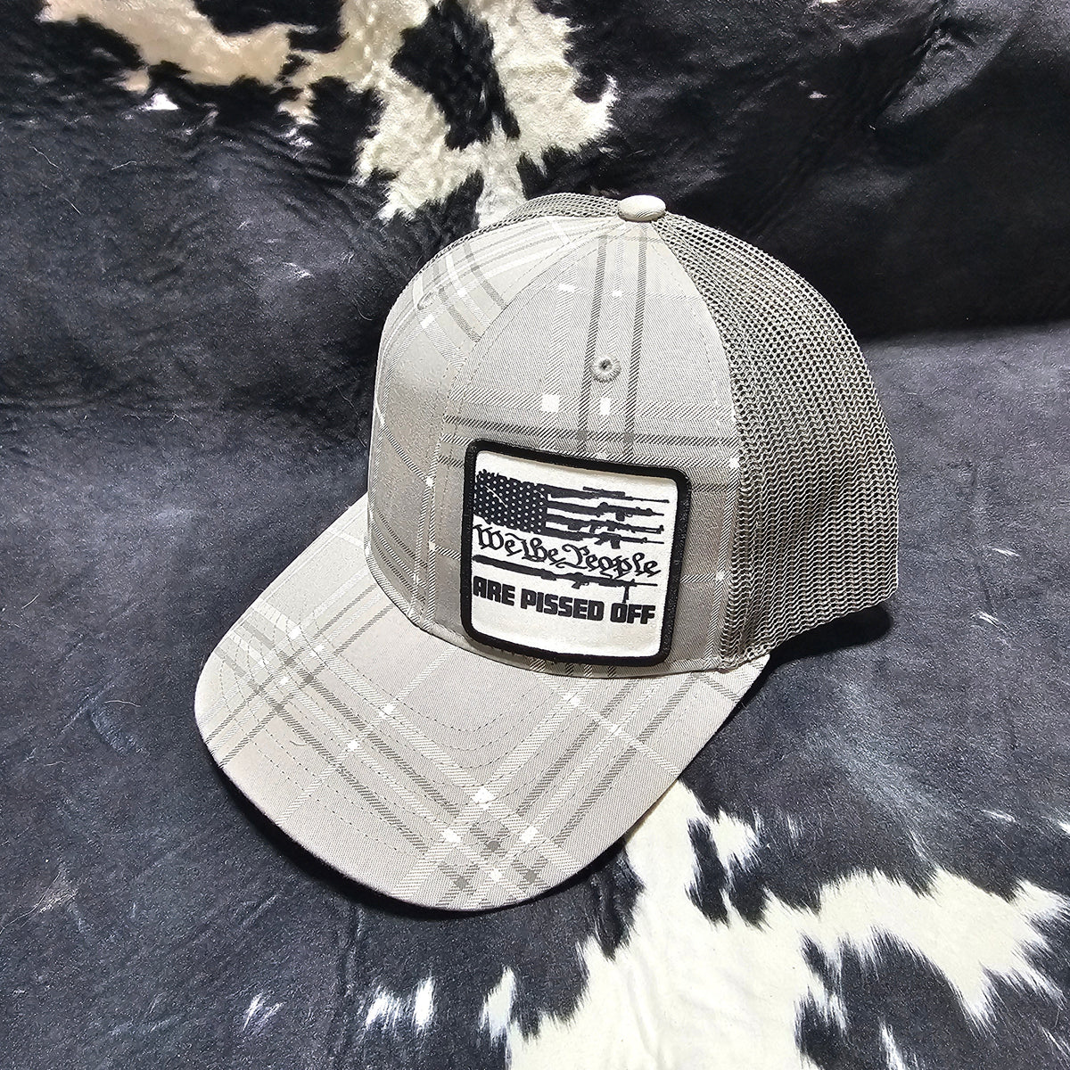 Fabric Patch Hat - We the people with custom hat design