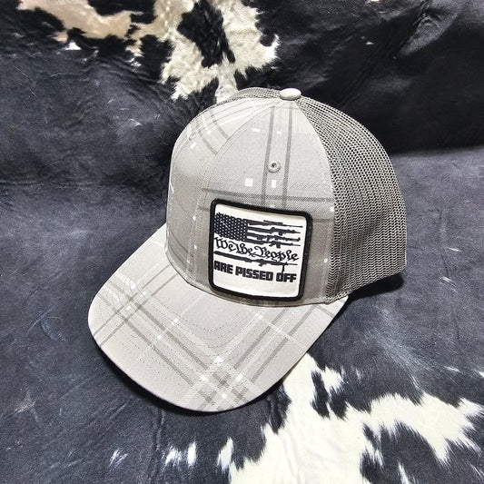 Fabric Patch Hat - We the people with custom hat design