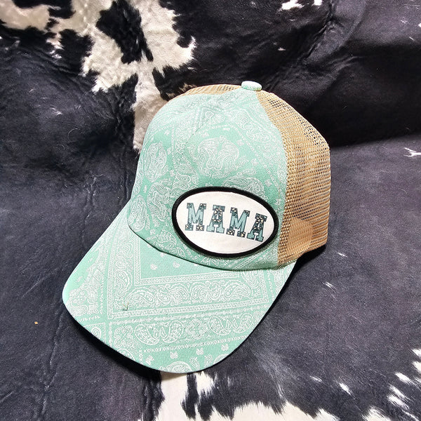 Fabric Patch Hat - Aztec Mama with custom hat design