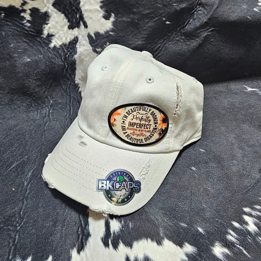 Fabric Patch Hat - Perfectly Imperfect with custom hat design