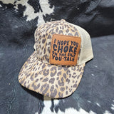 Leather Patch Hat - Choke with custom hat design