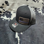 Leather Patch Hat - Thin Blue Line with custom hat design