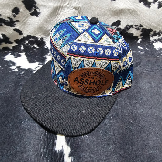 Leather Patch Hat - A$$hole with custom hat design