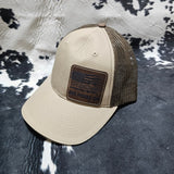 Leather Patch Hat - We the People with custom hat design
