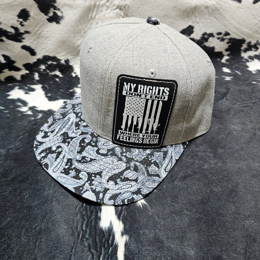 Leather Patch Hat - My Rights with custom hat design
