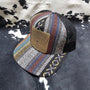 Leather Patch Hat - Boot Stitching with custom hat design