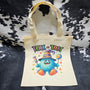 Trick or Treat Tote - Little Blue Monster with custom gift design