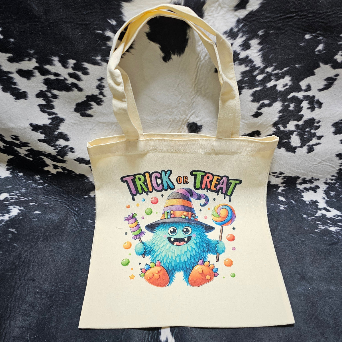 Blue Beastie Trick-or-Treat Tote