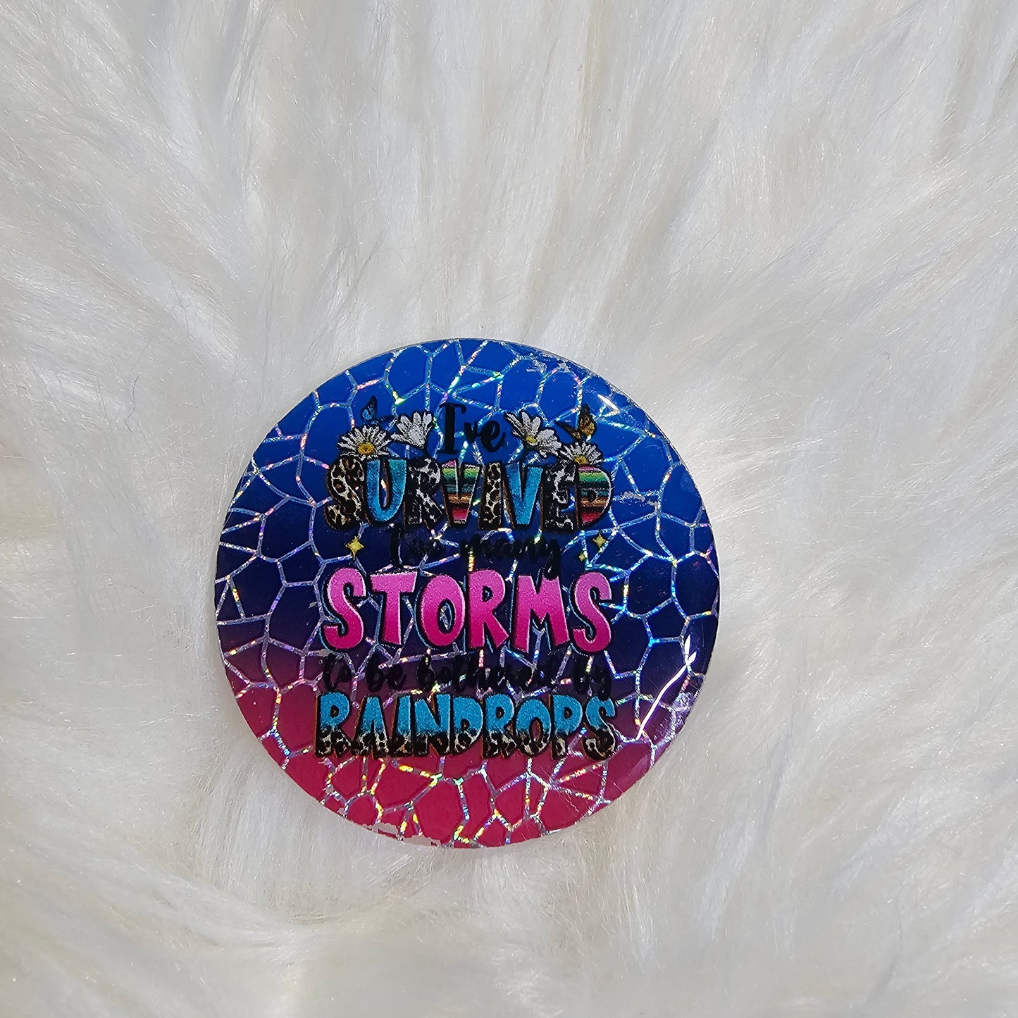 Phone Grip w/Interchangeable Topper – Real Life, Still Cute