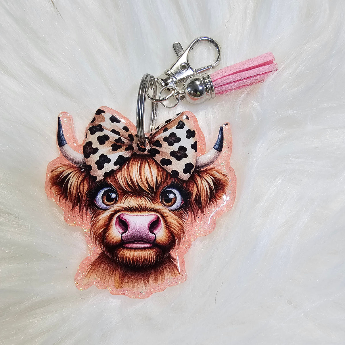 Acrylic Glitter Keychain