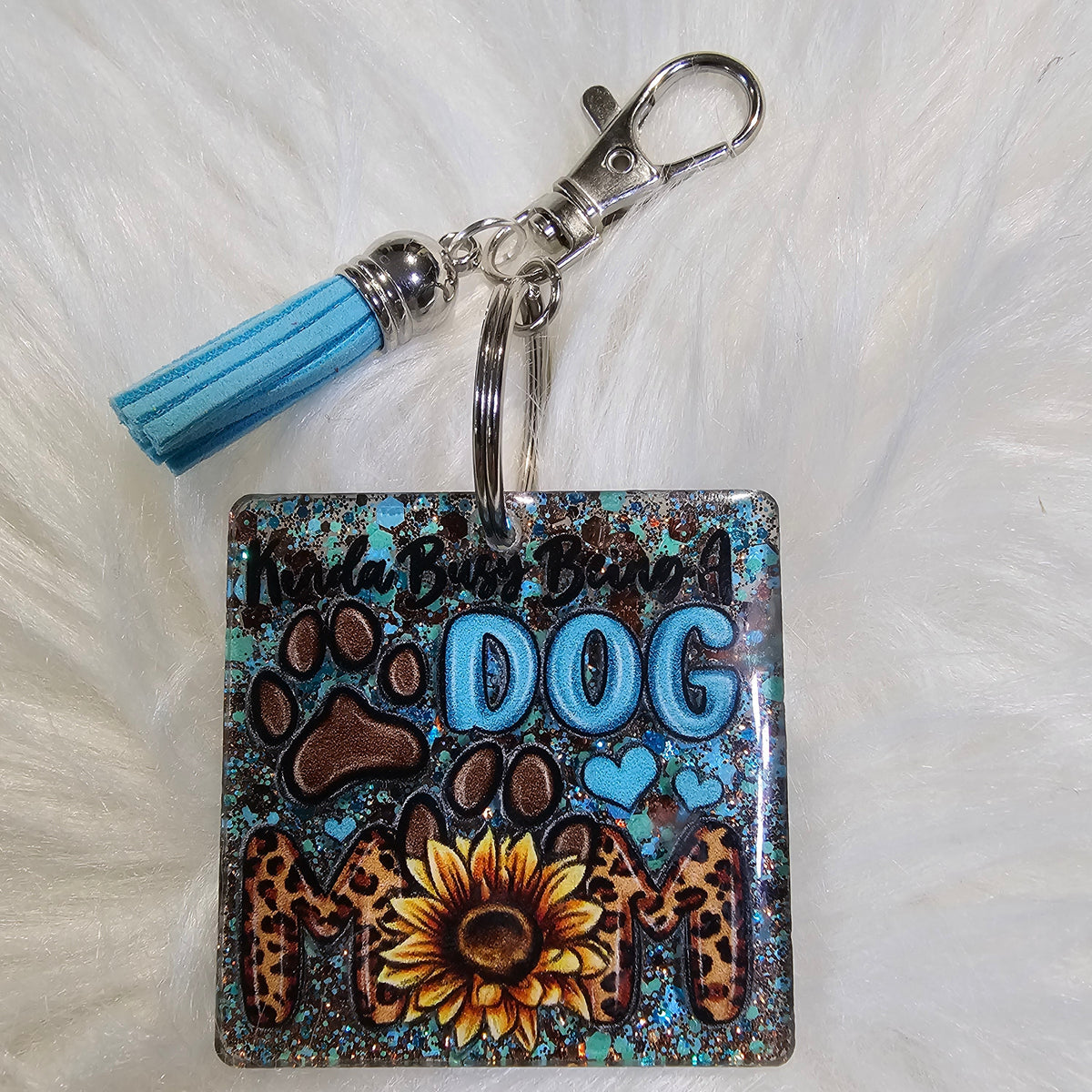 Acrylic Glitter Keychain