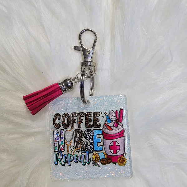 Acrylic Glitter Keychain