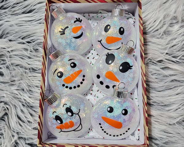 Christmas Ornament - Snowman with custom gift design
