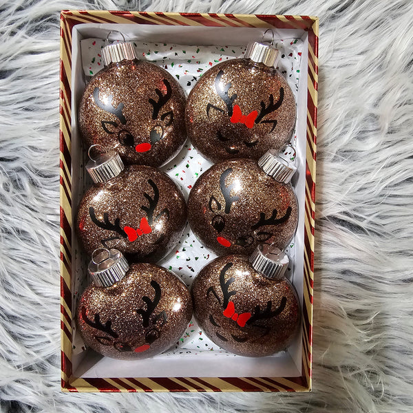 Christmas Ornament - Reindeer with custom gift design