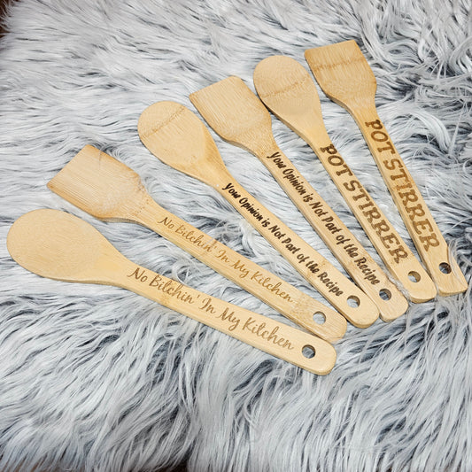 Engraved – Kitchen Staple – Wooden Utensil