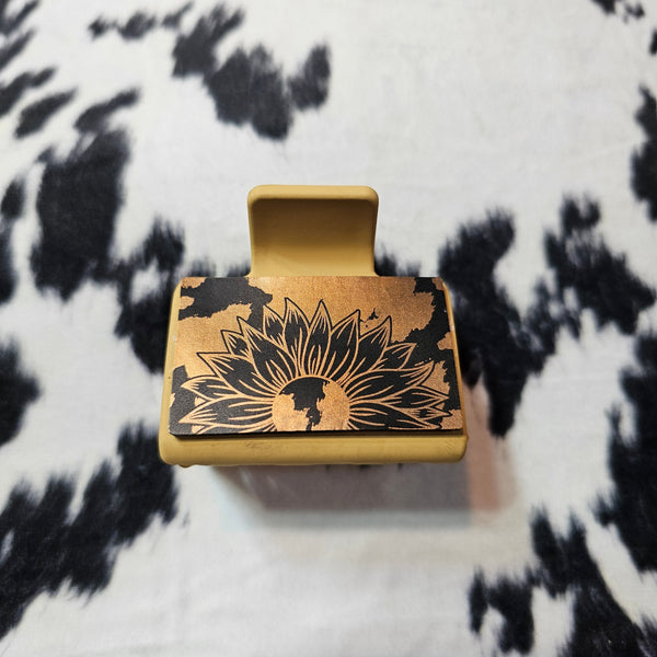 Custom Leather Claw Clip