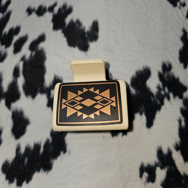 Custom Leather Claw Clip