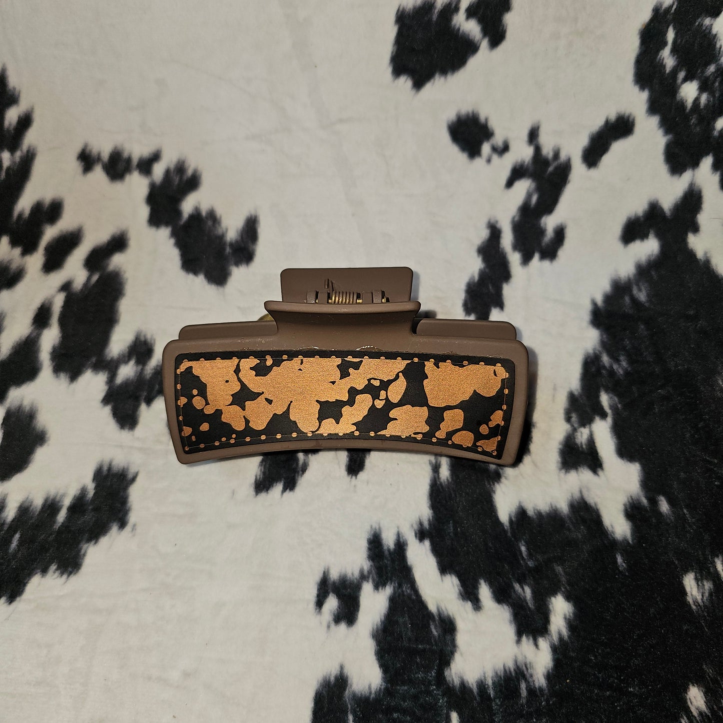 Leather Engraved – Everyday Favorite – Leather Claw Clip