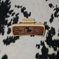 Leather Engraved Claw Clips