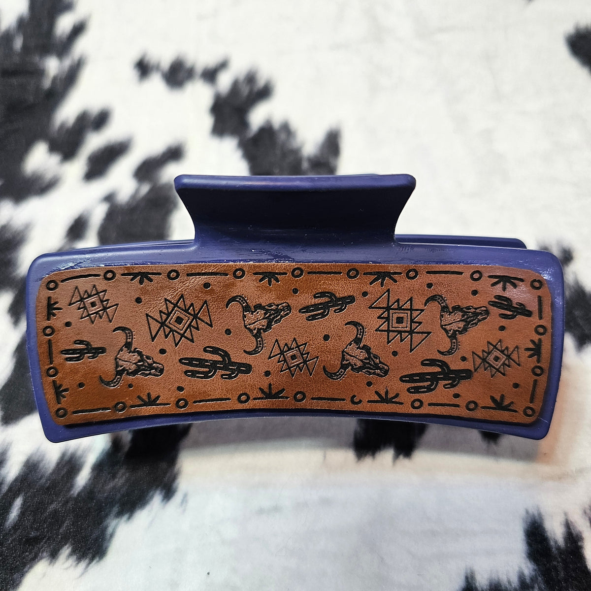 Custom Leather Claw Clip