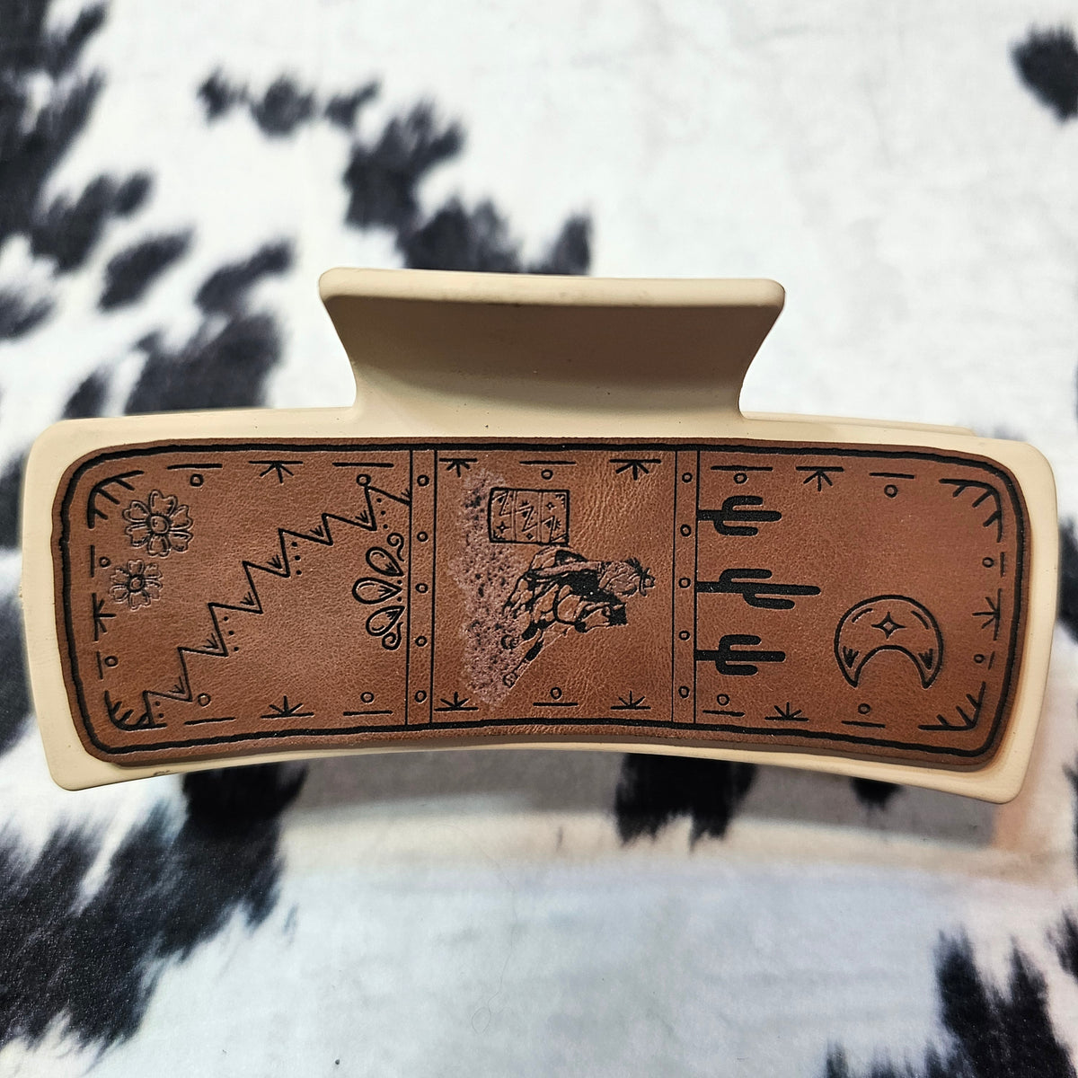 Custom Leather Claw Clip