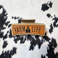 Leather Engraved Claw Clips