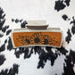 Leather Engraved Claw Clips