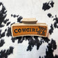 Leather Engraved Claw Clips