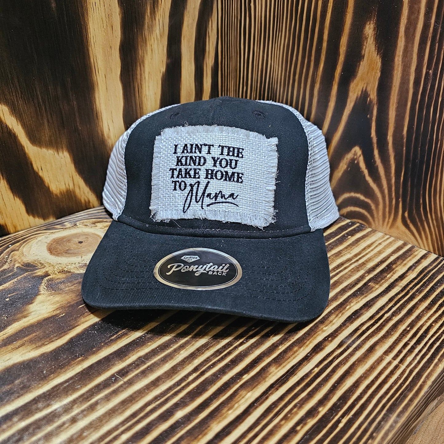 Take Home to Mama Ponytail Hat Questionable Choices