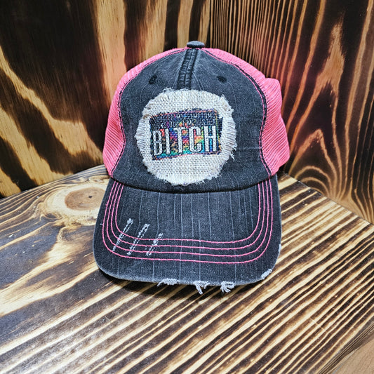 Bitch Ponytail Hat No Filter Energy