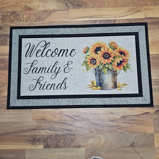 Welcome Family & Friends Door Mat
