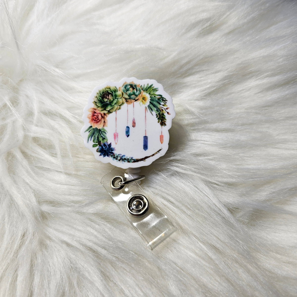 Swivel Badge Reel - Fixed Topper