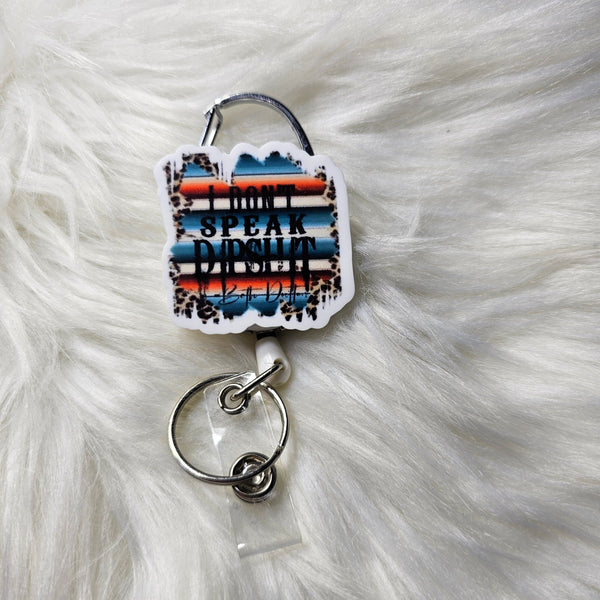 Belt Clip Badge Reel - Fixed Topper
