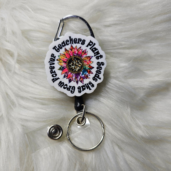 Belt Clip Badge Reel - Fixed Topper