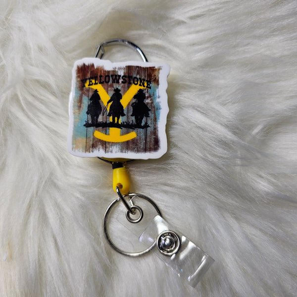 Belt Clip Badge Reel - Fixed Topper